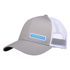 SHIMANO LOW-PROFILE PERFORMANCE TRUCKER CAP GRAY