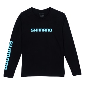 SHIMANO LONG SLEEVE COTTON TEE BLACK XL